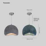 Faux Rock Texture Lampshade Modern Pendant Light - Clowas