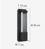 Modern Outdoor Crystal Wall Light With Motion Sensor For Porch