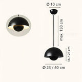 Modern Flowerpot Metal Pendant Light Dimmable for Dining Rooms