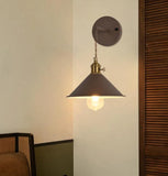 Modern Macaron Cone Wall Light Metal Dimmable for Bedside