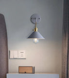 Modern Macaron Cone Wall Light Metal Dimmable for Bedside