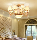 Vintage Ceiling Chandelier Dimmable Opal Glass For Living Room