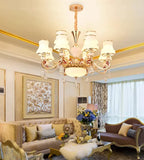 Vintage Ceiling Chandelier Dimmable Opal Glass For Living Room