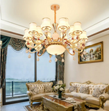 Vintage Ceiling Chandelier Dimmable Opal Glass For Living Room
