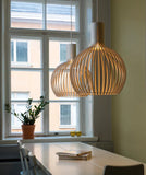 Nordic Timber Pendant Lighting Dimmable For Dining Rooms