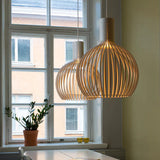Nordic Timber Pendant Lighting Dimmable For Dining Rooms