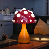 Modern Mushroom Bedside Table Lamp with Anti-Glare Lighting