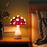 Modern Mushroom Bedside Table Lamp with Anti-Glare Lighting