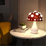 Modern Mushroom Table Lamp Glass for Bedside, Anti-Glare