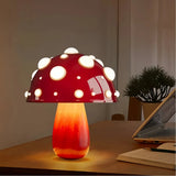 Modern Mushroom Table Lamp Glass for Bedside, Anti-Glare
