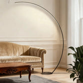 Minimalist Arc Floor Lamp Metal Dimmable for Living Room
