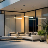 Modern Outdoor Pendant Light Waterproof for Patio, Linear Tube Design