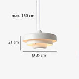 Morandi Layered Pendant Light Dimmable Metal for Dining Room