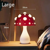 Modern Mushroom Table Lamp Glass for Bedside, Anti-Glare