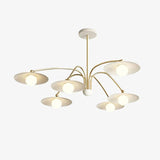 Disc-Shaped Multi-Head Lampshade Branch Chandelier - Clowas