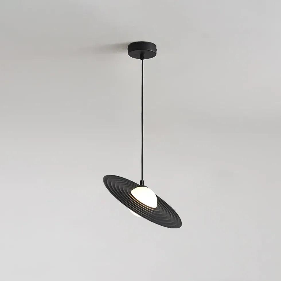 Flat Ring-shaped Lampshade White Dining Room Pendant Light - Clowas
