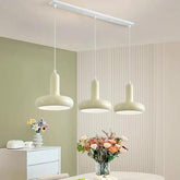 Sleek Rounded Design White Dining Pendant Light - Clowas