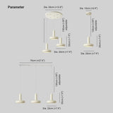 Sleek Rounded Design White Dining Pendant Light - Clowas