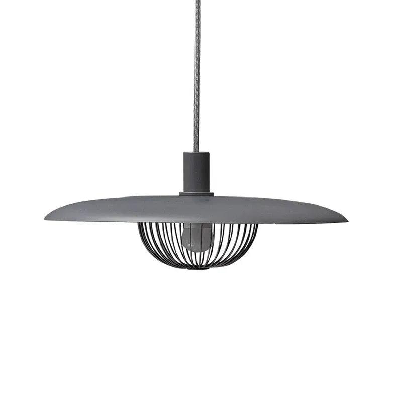 Metal Disc-Shaped Vintage Single-Head Pendant Light - Clowas