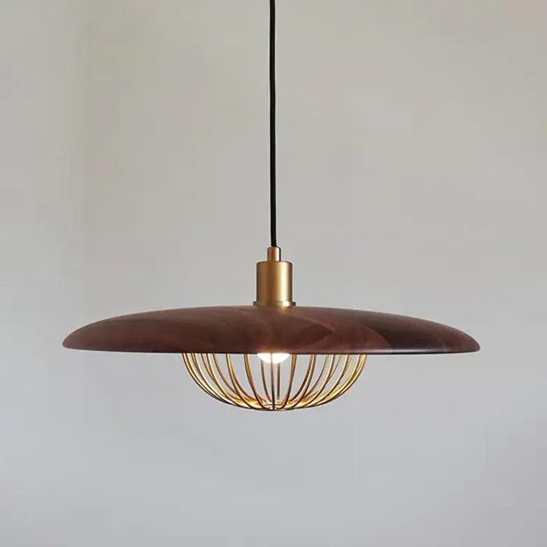 Metal Disc-Shaped Vintage Single-Head Pendant Light - Clowas