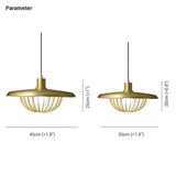 Metal Disc-Shaped Vintage Single-Head Pendant Light - Clowas
