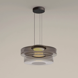 Minimalist Tiered Glass Pendant Light for Dining Room