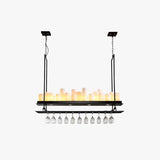 Candle Holder Black Dining Room Pendant Light - Clowas