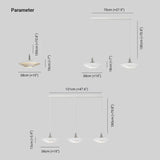 Four-layer White Lampshade Aluminum Pendant Light - Clowas