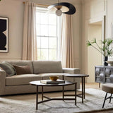 Two-tone Wavy Lampshade Modern Pendant Light - Clowas