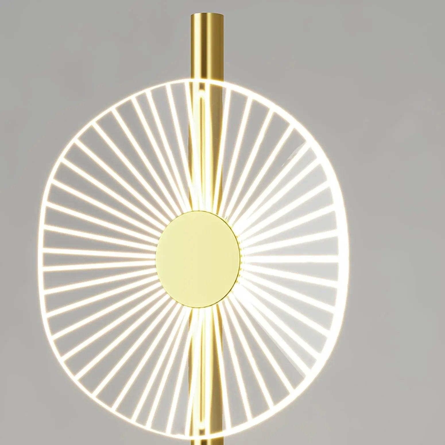 Multi-Head Acrylic Disc Decorative Floor Lamp - Clowas