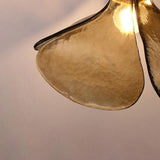 Clover-shaped Amber Glass Vintage Pendant Light - Clowas