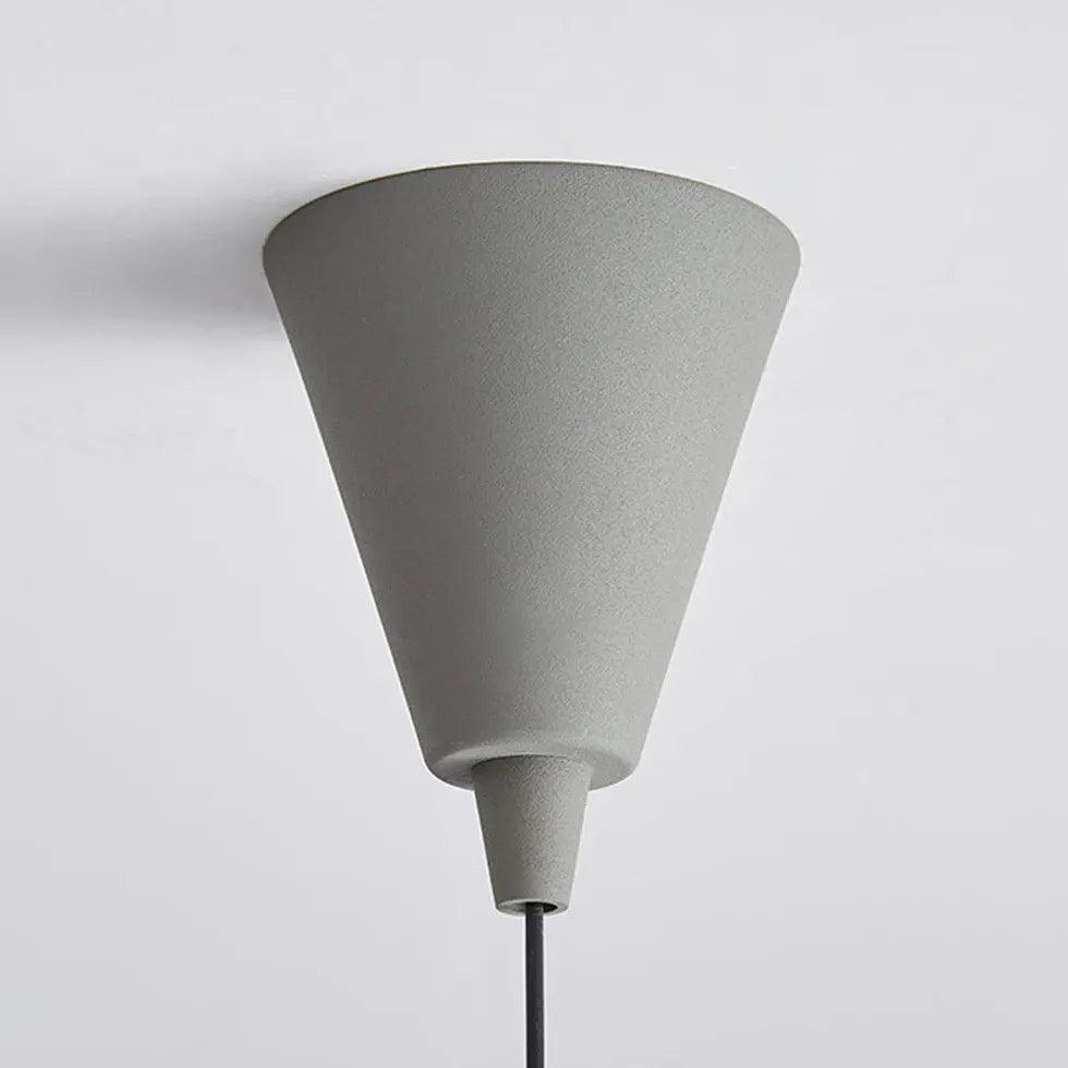 Gray Cone-Shaped Modern Single Pendant Light - Clowas