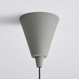 Gray Cone-Shaped Modern Single Pendant Light - Clowas