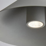 Gray Cone-Shaped Modern Single Pendant Light - Clowas