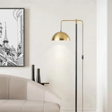 Metal Dome Arm Modern Floor Lamp - Clowas