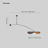 Long Arm Black Modern Living Room Pendant Light - Clowas