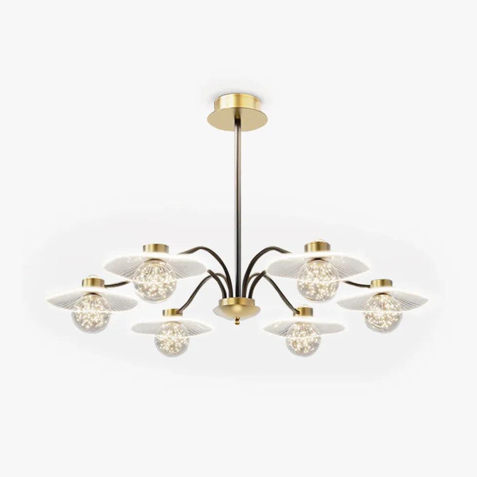 Clear Glass Multi-Head Living Room Chandelier - Clowas