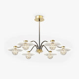 Clear Glass Multi-Head Living Room Chandelier - Clowas