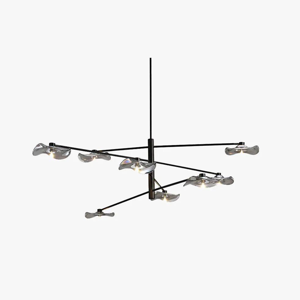 Branch-shaped Multi-light Black Modern Pendant Light - Clowas