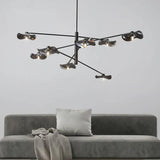 Branch-shaped Multi-light Black Modern Pendant Light - Clowas