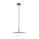 Disc-shaped Shade Black Minimalist Dining Room Pendant Light - Clowas