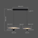 Black Disc-Shaped Modern Single-Head Pendant Light - Clowas
