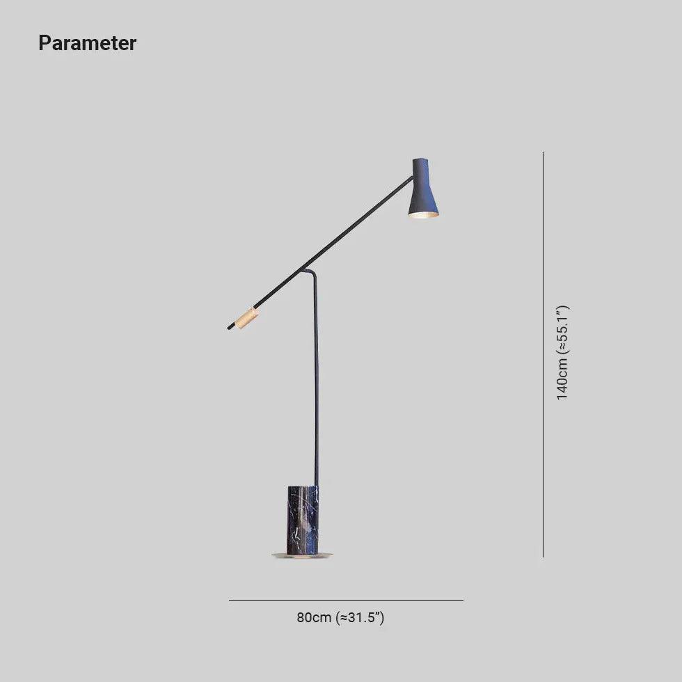 Black Foldable Minimalist Floor Lamp - Clowas
