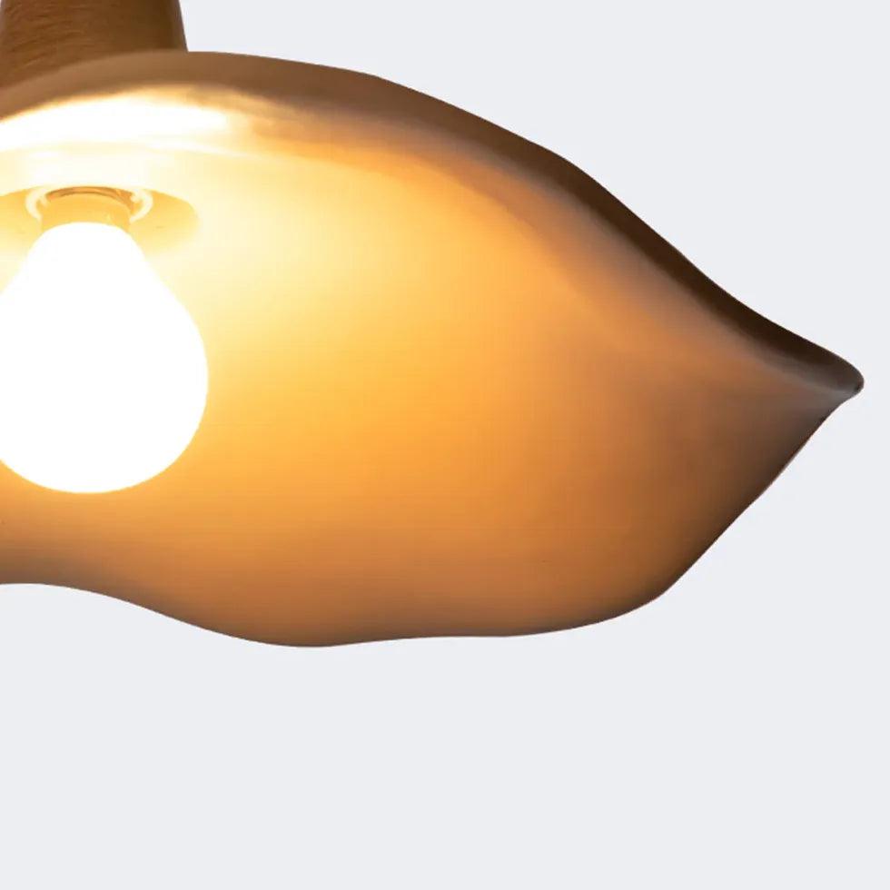 Unique Lampshade Design Resin Bedroom Pendant Light - Clowas