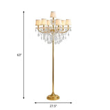 Multi-Light Crystal Elegant Vintage Floor Lamp - Clowas