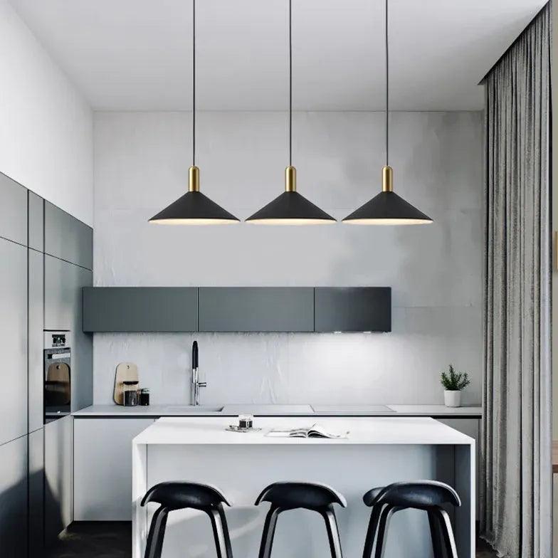 Cone-Shaped Iron Vintage Industrial Dining Room Pendant Light - Clowas