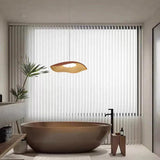 Wavy Lampshade Resin Modern Dining Pendant Light - Clowas