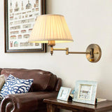 Fabric Lampshade Adjustable Vintage Wall Lights - Clowas
