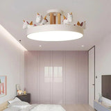 Carousel Horses Bedroom Flush Ceiling Lights - Clowas