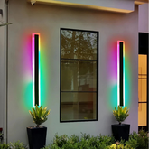 Outdoor RGB Long Wall Light with Motion Sensor for Porch Spaces
